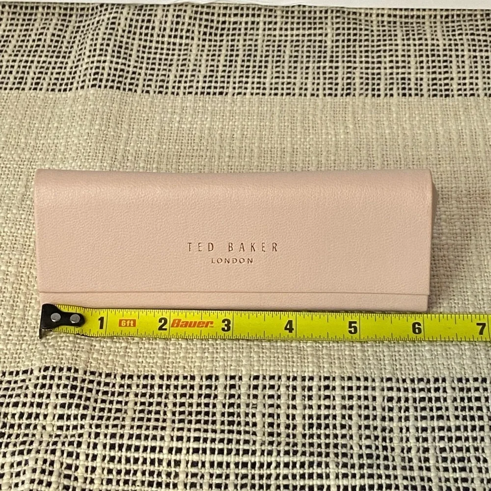 TED BAKER LONDON / Pink Triangle Eyeglass Case with Wipe Cloth